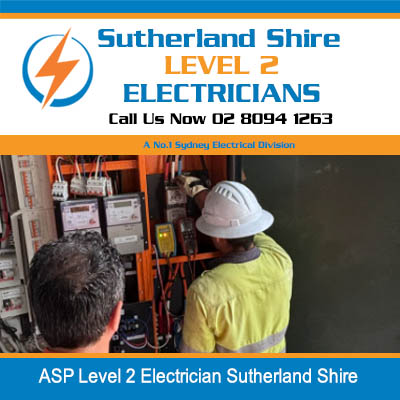 Level 2 electricians working at outdoor electrical equipment in Sutherland